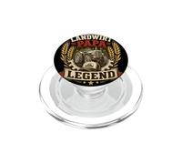 Landwirtschaft Papa Legend Vintage Farm Graphic Emblema Trigo PopSockets PopGrip para MagSafe