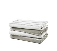 LANE LINEN Juego de toallas de cocina, paquete de 4 paños de cocina de algodón para secar platos, 18 x 28 pulgadas, paños de cocina absorbentes, juego de toallas de cocina de secado rápido, color gris