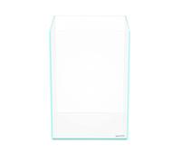 LANEDN Acuario Alto, sin Bordes, Tanque de Hierro bajo, 20,8 L, 25 x 25 x 36 cm (Largo x Ancho x Alto), pequeño Acuario, Tanque de Agua Vertical, Alfombrilla de nivelación Negra incluida