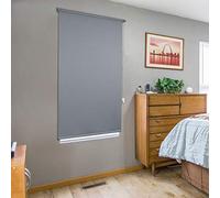 Laneetal Estor Opaco Persianas Enrollables Evitar Rayos UV y Sol Fácil Instalar Poliéster 55x160 cm Color Gris Oscuro