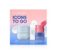 LANEIGE ORIGINAL | ICONS TO GO | Icons to Go Set - Estuche Cuidado Facial | (Cream Skin Cerapeptide 15ml + Water Bank Crema Hidratante 20ml + Mascarilla Noche 10ml + Mascarilla labios 3g) | by BELLA