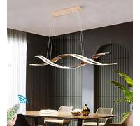 Lanekd Lamparas Comedor LED Lampara Comedor Salon Regulable Colgante Lámpara Moderna Spiral Diseñador Lamparas de Techo para Oficina Cocina Dormitorio Lámpara de techo (Oro Rosa, L120CM)