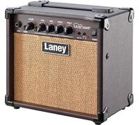 Laney LA15C Amplificador de guitarra acústica - Amplificador combo de 15W con efecto de coro, interruptor de forma, entrada AUX, salida para auriculares y ecualizador de 3 bandas - Marrón