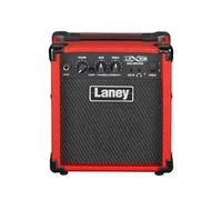 LANEY LX10B Amplificador de guitarra baja -10 vatios, 2 EQ Combo Combo Portable Guitar Amplificador perfecto para principiantes. Auriculares para la práctica silenciosa y aux para atascarse - rojo
