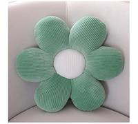 LANFIRE Almohada de Flores Cojín de Piso Cojín de Asiento de Silla Almohada Decorativa Almohada sofá Cama (60CM, Dark Green 1)