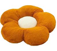 LANFIRE Cojín de Flores para Piso y Asiento de Silla - Linda Decoración de Habitación - Almohada de Felpa para Sofá y Cama (40CM, Brown)