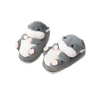 LANFIRE Zapatillas de Animal Elefante Xhamster Invierno Hogar Cálido Antideslizante de Algodón (M 35-39 /EU, Hamster)