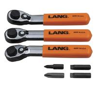 Lang 7pc trinquete de dientes finos Bit Juego de llaves