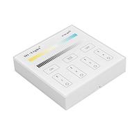 Lang Boss CCT - Controlador de LED inalámbrico (CC 3 V, 2,4 G, montaje en pared, 4 zonas, ajustable, panel táctil, controlador inteligente LED, compatible con bombillas LED CCT)