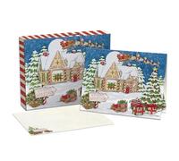 Lang Santa'S Workshop Tarjetas de Navidad en caja (1004894)