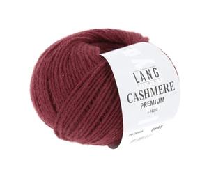 Lang Yarns - CACHEMIRA PREMIUM - 100% Lana de cachemira (25 Gramos - 1 Bola) - 0064 Bordeaux Melange