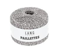 Lang Yarns - Hilo de complemento con purpurina, color gris 0023