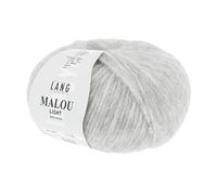 Lang Yarns Malou Light, Hilos Ovillo de Lana - gris 003