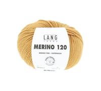 Lang Yarns Merino 120 - Hilos Ovillo de Lana, ocre 311