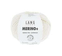 Lang Yarns Merino+, Hilos Ovillo de Lana, Offwhite 002