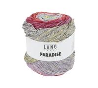 Lang Yarns - Paradise 0013, Lana para Tejer, Amarillo, Morado, Turquesa, 100 g