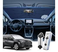 LANGBEAN [Actualizado] Parasol para Parabrisas Toyota RAV4 2019-2025, Parasol Plegable Bloquea Rayos UV & Calor, Protector Visor Solar Fácil de Instalar y Plegar, Accesorio Verano