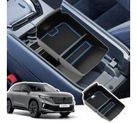 LANGBEAN Organizador Reposabrazos para Renault Austral 2023-2027 | Cajas Almacenamiento Apoyabrazos, Bandeja Consola Central con Alfombras, ABS, Compatible con Renault Espace 6 Rafale, Azul