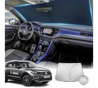 LANGBEAN - Parasol plegable para VW T-roc 2018-2025, parasol para parabrisas delantero bloquea el calor protección contra los rayos UV, accesorios para trueque