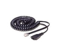 Lange 0,5 - 2 Meter spiral mit Jabra Kabelunterteil QD auf RJ10, spiral NUEVO