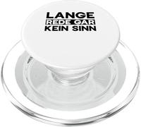 Lange Rede Gar Kein Sinn Cita Alemana PopSockets PopGrip para MagSafe