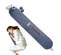 Lange Wärmflasche - PVC Plüsch Winter Wärmespender | Süße Bett Wärmflasche Mit Bezug | Kuschelige Wärme Flasche Für Schlaf Entspannung Reisen Zuhause 60cm Weich Komfort Wärme