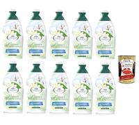 L'Angelica Gel de ducha aterciopelado, algodón y almizcle blanco, 10 x 500 ml + Polpa Italian Gourmet 40 g