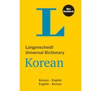 Langenscheidt Universal Dictionary Korean: Korean-english/English-korean
