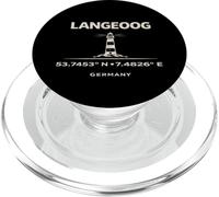Langeoog Alemania Faro Coordenadas Mar del Norte PopSockets PopGrip para MagSafe