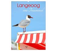 Langeoog - eine Trauminsel (Wandkalender 2026 DIN A2 hoch), CALVENDO Monatskalender: Der Inselsommer mit vielen Sonnenstunden macht Lust auf Meer