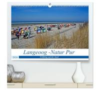 Langeoog - Natur Pur (hochwertiger Premium Wandkalender 2026 DIN A2 quer), Kunstdruck in Hochglanz: Im Frühling ist die Insel zauberhaft, unendliche Weite mit wunderschönen Horizonten.