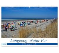 Langeoog - Natur Pur (Wandkalender 2026 DIN A2 quer), CALVENDO Monatskalender: Im Frühling ist die Insel zauberhaft, unendliche Weite mit wunderschönen Horizonten.