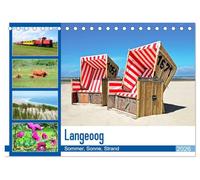 Langeoog - Sommer, Sonne, Strand (Tischkalender 2026 DIN A5 quer), CALVENDO Monatskalender: Der Inselsommer mit vielen Sonnenstunden macht Lust auf Meer!