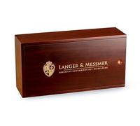 Langer & Messmer caja de limpieza de zapatos de con set de cuidado multifunción incluye cremas, cepillos y paños de algodón modelo Mannheim