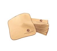 Langer & Messmer paños de pulido para cuero liso de algodón 100% en un práctico juego - El paño de pulido para el cuidado profesional del calzado (Burdeos | Beige)