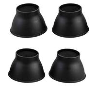 Langham Elephant - Pastillas para muebles (4 unidades, 9 cm de altura), color negro