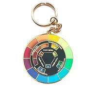 Langjitianya Broche esmaltado de rueda de color, rueda giratoria,pin de arte, mochila, solapa, pines kawaii, Zinc, No es una piedra preciosa