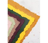 Langjitianya Papel ritual de suministros de brujería de colores mixtos (14 hojas, 5 x 7 pulgadas, algodón)