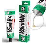 Langlauf Schuhbedarf Kövulfix - Pegamento para zapatos, 120 g, adhesivo de contacto extra fuerte e impermeable, adhesivo para suelas, goma, textil, corcho, fabricado en Alemania, pegamento profesional