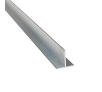 LANGLITZ Metalle Perfil en T de aluminio 15 x 15 x 2 mm T66 Mill-finish, plata, perfil en T, componentes de hardware