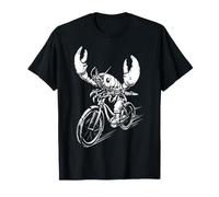 Langosta Bicicleta Diseño Animal Gráfico Camiseta