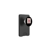 Langosta roja con patrón de lunares azules PopSockets PopWallet para MagSafe