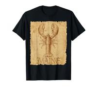 Langosta Vitruvio Funny Maine Camiseta