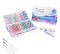 Langou 3D Acrylic Painting Gel Pens, 2025 New upgrade Glitter Gel Pens for Adult Coloring, Multi Colored 3D Acrylic Gel Pen, Drawing, DIY Projects, Crafts Art Supplie(36pcs)