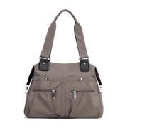 LangRents - Bolsa de hombro impermeable de gran capacidad, con múltiples bolsillos, bolsa de nailon impermeable, bolsa de mensajero de viaje cruzada, Brown