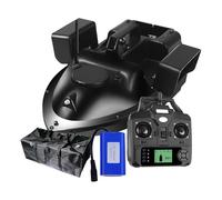 LANGSHI Barco de cebo de pesca GPS, barcos de cebo con control remoto para pesca de carpa, barcos de pesca RC de 500 m con batería de 12000 mAh y bolso, crucero automático de 2 kg de carga LED de luz