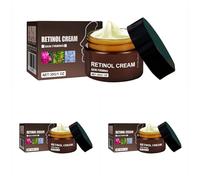 LANGSTON Crema Facial con Retinol, Vitamina C y Péptidos - Hidratante Antiarrugas para Cara y Cuello - Reafirmante para Piel Madura - Cuidado Diario, 30g,3