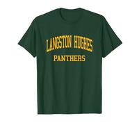 Langston Hughes High School HS Fairburn GA Retro Deportes Camiseta