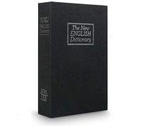Langtor Caja Fuerte para Libros con Cerradura de Combinación, Caja Fuerte Portátil, Ideal para Guardar Dinero, Acero (Medio, Negro)