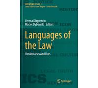 Languages of the Law: Vocabularies and Uses (Living Signs of Law)